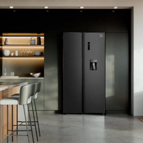 Heladera Inverter Midea Side By Side 587L MDRS710FGG28W Negro