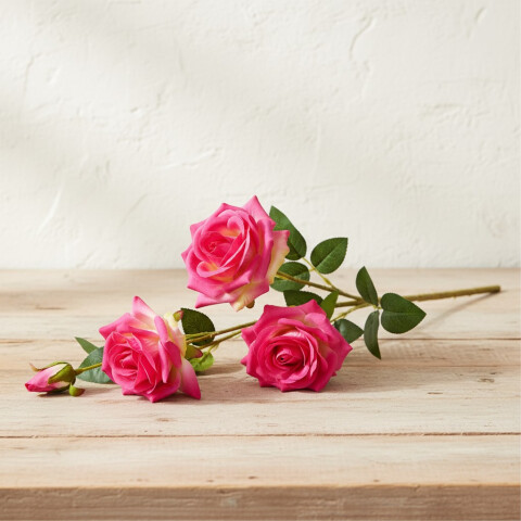 Rama de Rosas Fucsia