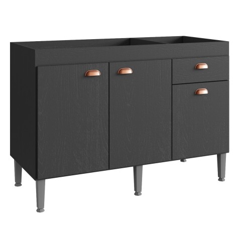 Bajo Mesada Mueble Cocina 3puertas 1cajón 120cm Sin Pileta Bajo Mesada Mueble Cocina 3puertas 1cajón 120cm Sin Pileta