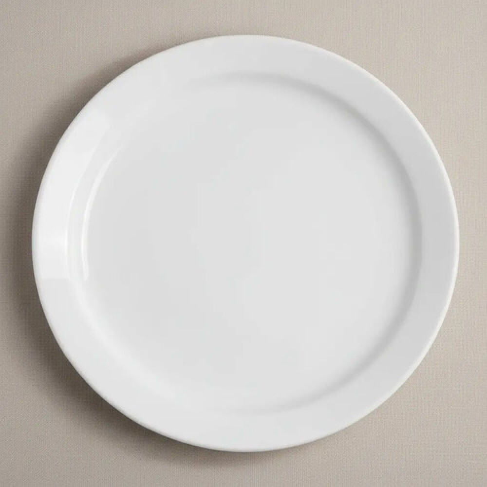 Plato Blanco Borde Fino 26 cms Plato Blanco Borde Fino 26 cms