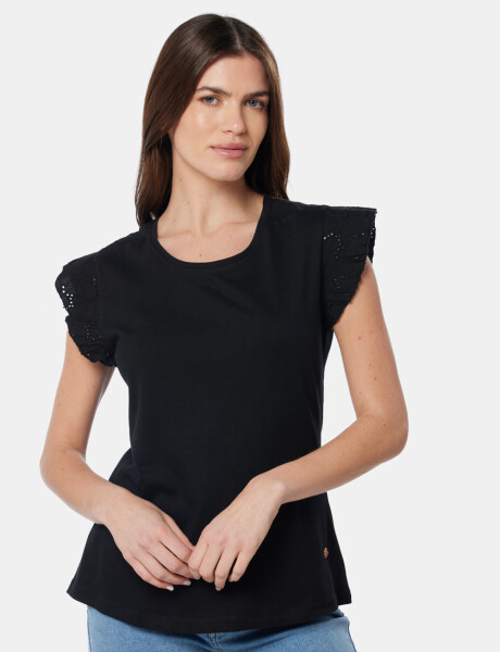 REMERA LISA Negro