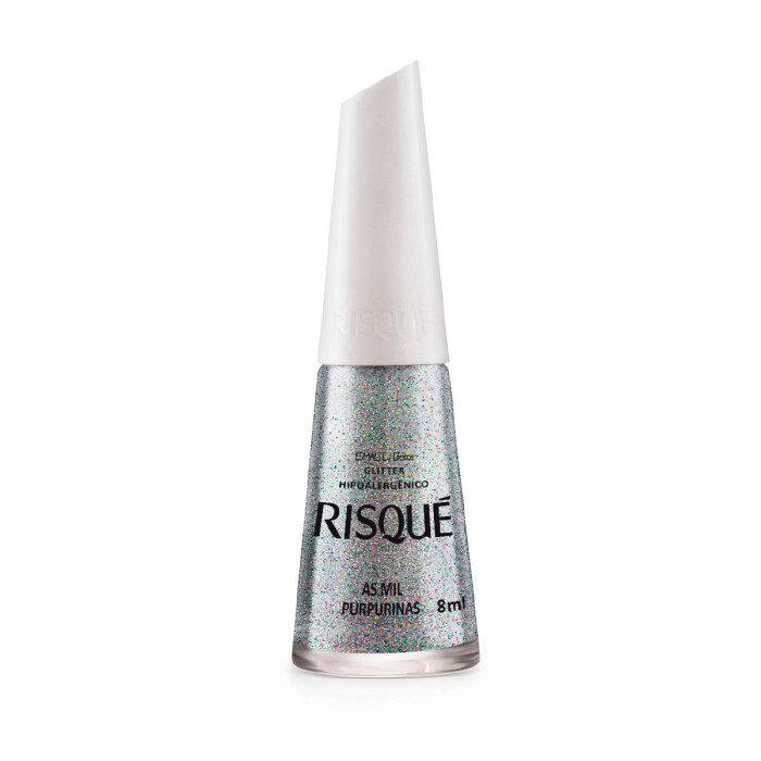 RISQUE ESMALTE DE UÑAS MIL GLITER X 8 ML única