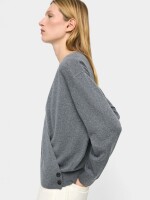 Jersey De Punto Cruzado gris