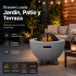 Brasero Fogón Fire King Para Jardín Patio Y Terraza Dw640 BRASERO FIRE KING 60X60 DW640