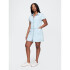 BTTN THRU SHIFT MINI DRESS- LT PERETTI LIGHT WASH