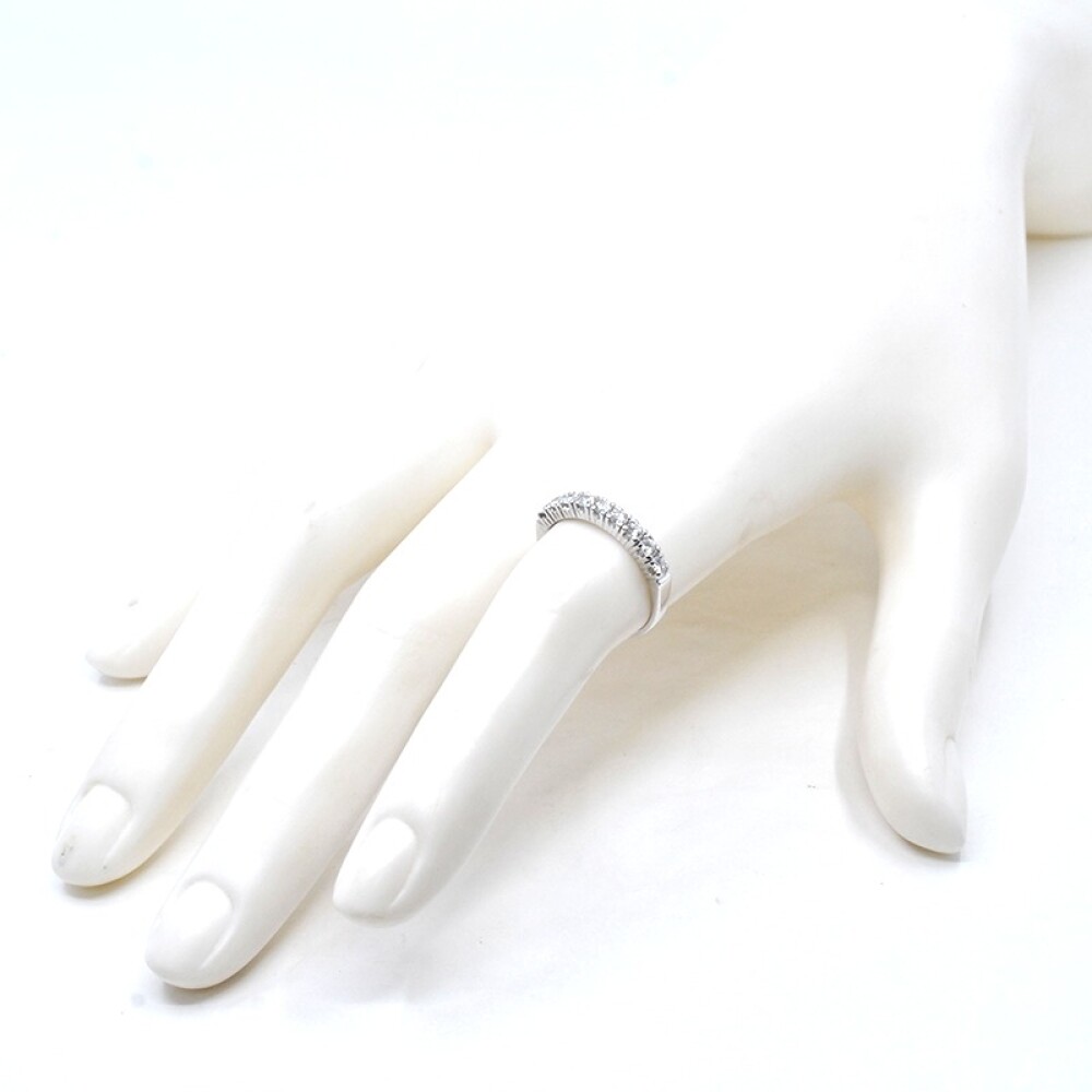 Anillo oro 18k blanco y brillantes Anillo oro 18k blanco y brillantes