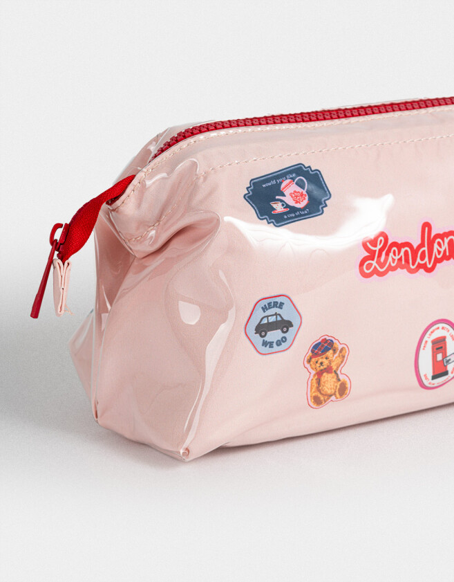 Porta Cosméticos Portacosméticos Vinilo - Blanco Crudo