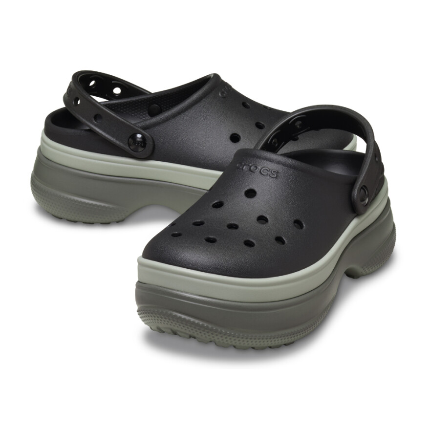 Classic Stacked Clog - Unisex Black