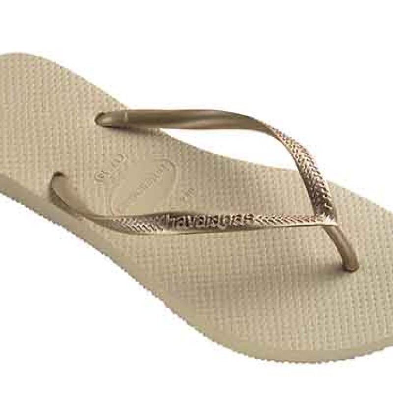 Sandalias de Mujer Havaianas Havaiana SLIM Beige Arena - Dorado
