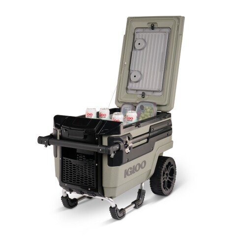 Conservadora Igloo 66 litros Trailmate Journey c/ ruedas Verde