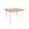 MESA TOLIX RECTANGULAR 120X70 Mesa De Comedor Rectangular Tolix 120x170 CM Blanca