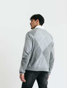 470752 SWEATER HARRY Gris Medio