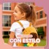 Mochila Infantil Capibara Peluche con Cierre y Flor Amarilla Diseño Capibara Flor Amarilla