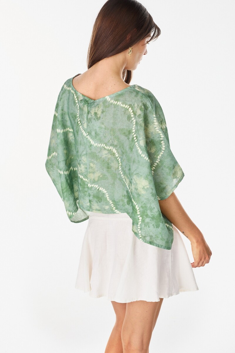 Blusa Beach Estampa Verde