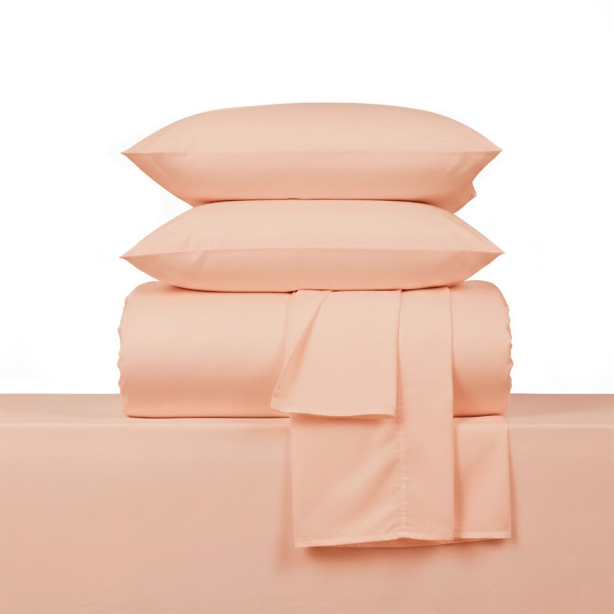 Juego de Sabanas 2 Plaza 200 Hilos - Pilar - Rosa 