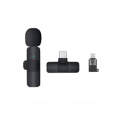 Micrófono inalambrico para celular K8 solapero USB C y lightning Micrófono inalambrico para celular K8 solapero USB C y lightning