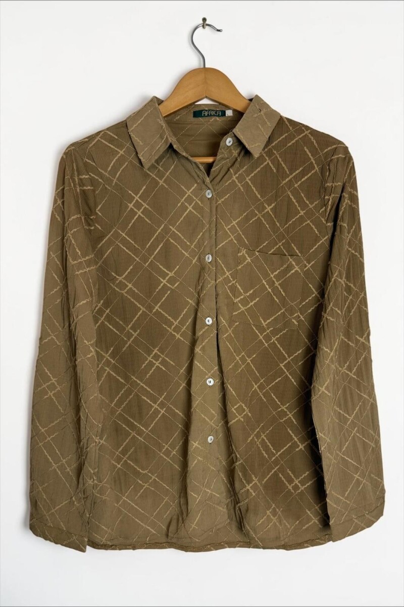 CAMISA ALGODON MOSS - CAMEL 