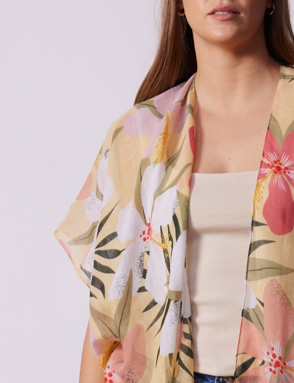 Kimono Flores AMARILLO/MULTI