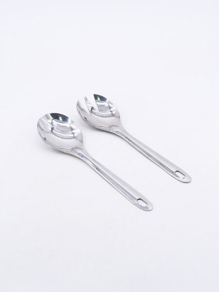 CUCHARAS PARA ENSALADA PLATEADO