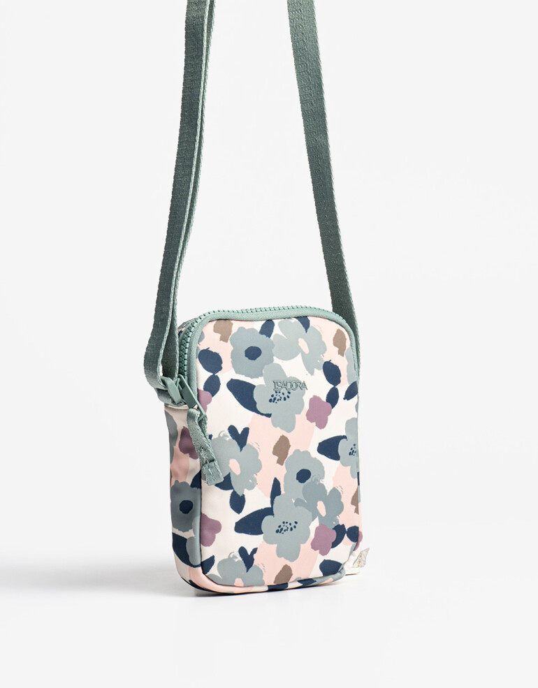 Complemento Marroquinería Nylon Pouch Con Cierre - Estampado Flores