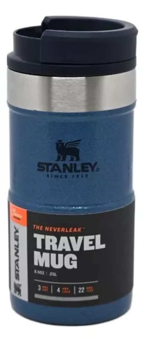 JARRA STANLEY TÉRMICA NEVERLEAK AZUL 8.5 OZ 