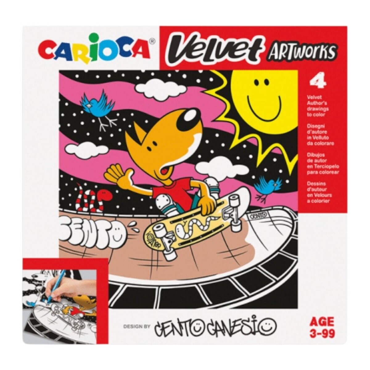 Dibujo terciopelo Sport Carioca x4 