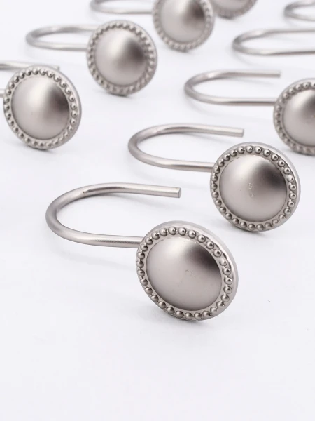 GANCHOS CORTINA METALICOS PLATEADO