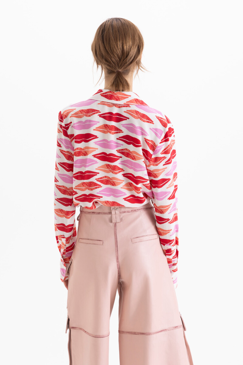 CAMISA BOQUITAS Rosa