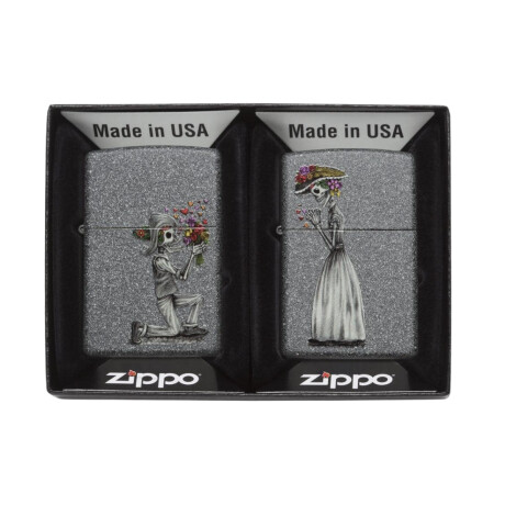Encendedor Zippo Skull Couple (2 piezas) - 28987 Encendedor Zippo Skull Couple (2 piezas) - 28987