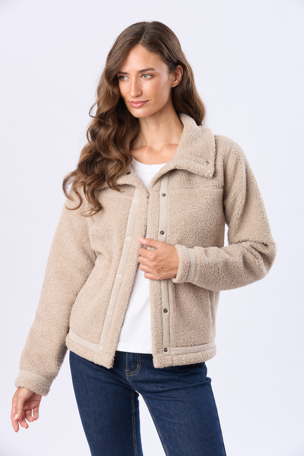 CAMPERA DE SHERPA Beige