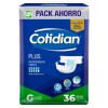 Cotidian Plus x36 pañales Talle G