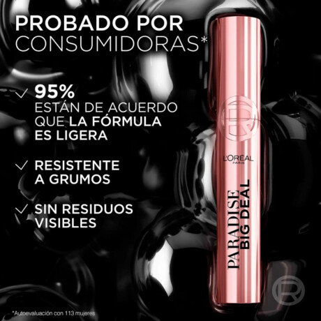 Máscara de Pestañas L'Oréal Paris Paradise Big Deal Black Brown Washable 10ml Máscara de Pestañas L'Oréal Paris Paradise Big Deal Black Brown Washable 10ml