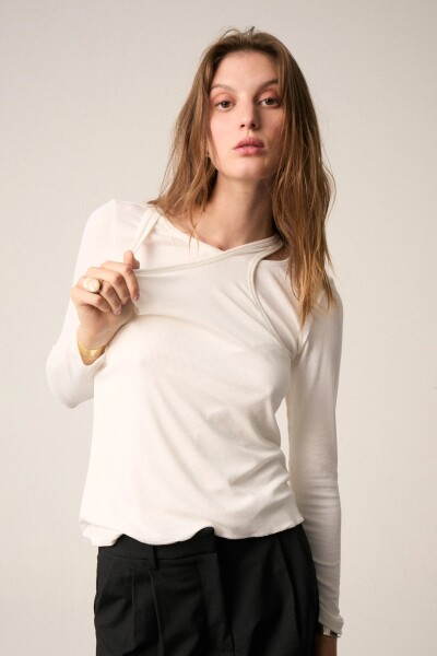 REMERA DOPPIA Crudo