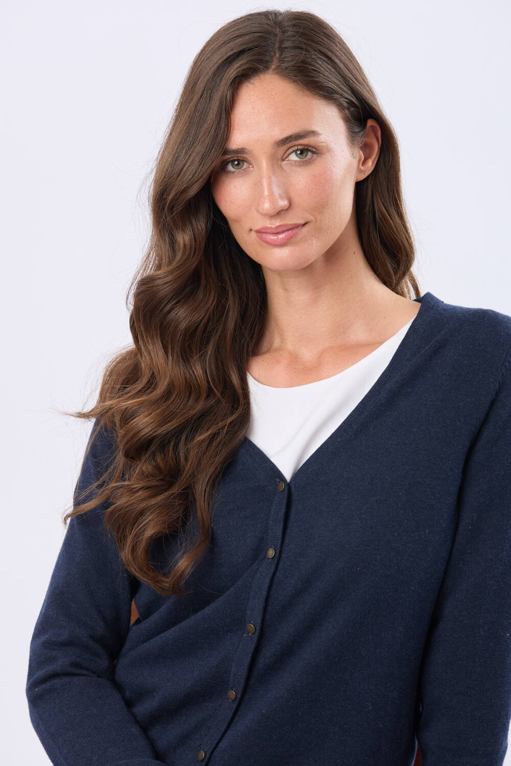 CARDIGAN LISO Marino