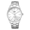 Reloj Análogo Q&Q QZ94J Resistente Al Agua Blanco