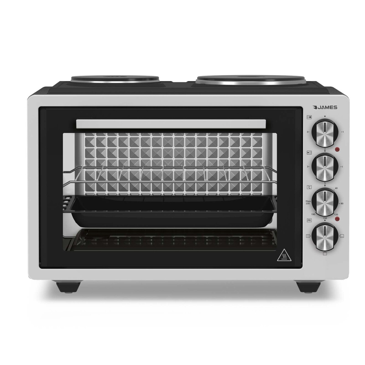 HORNO ELÉCTRICO JAMES - 39-LITROS GRIS HJI-39 HP 