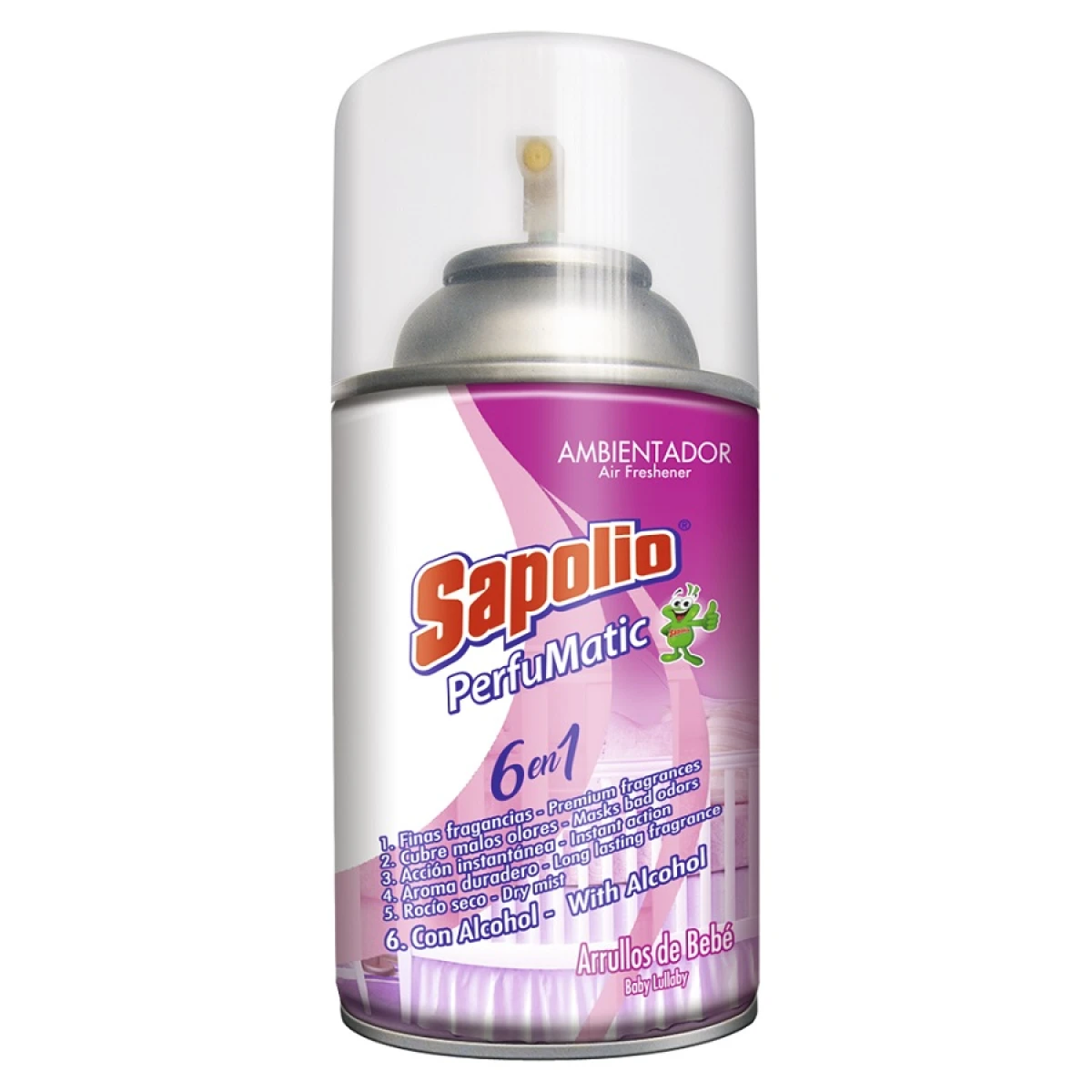 Repuesto Spray Aromatizador Sapolio 240ML Aroma de Bebe 
