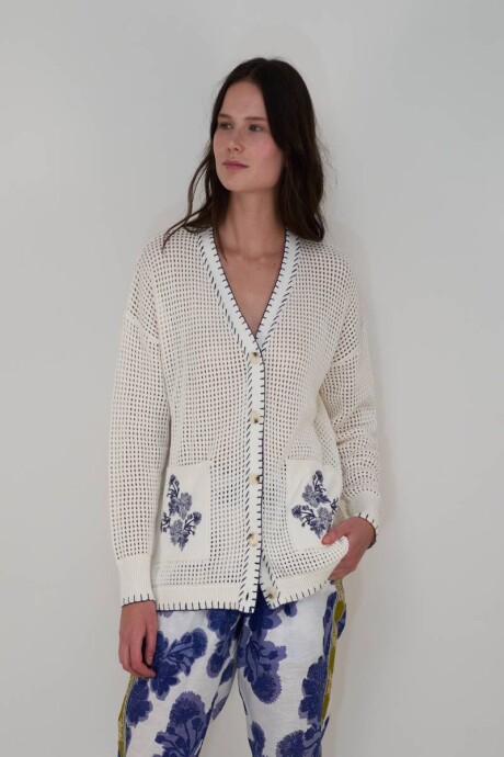 Cardigan Wild Flower Net Cardigan Wild Flower Net