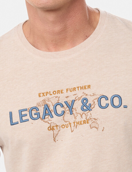 REMERA ESTAMPADA Beige