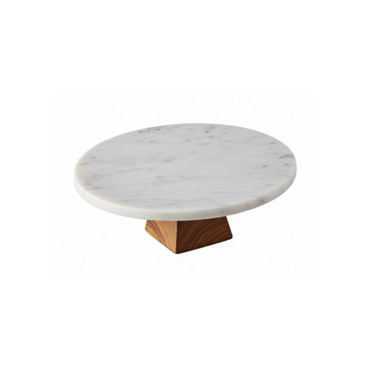 Plato con Base - Mármol & Bamboo 