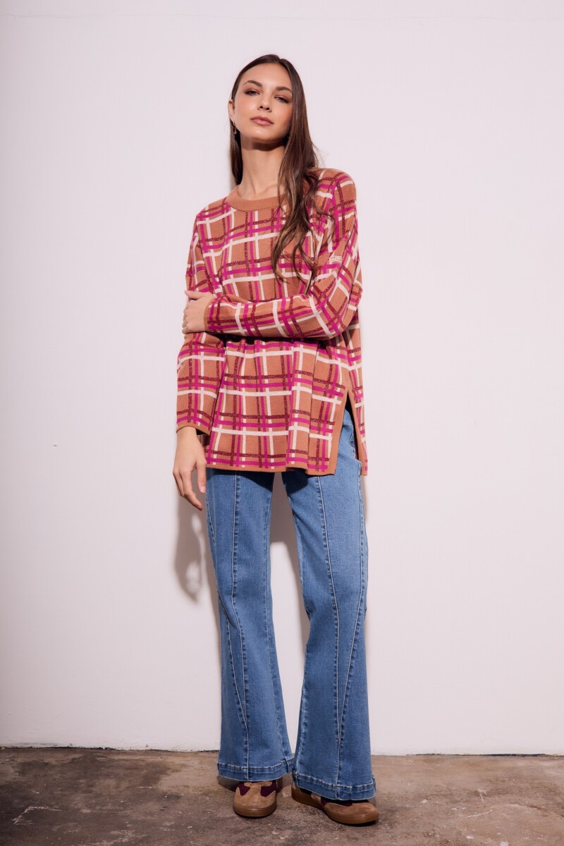 Sweater Intarsia Mocha