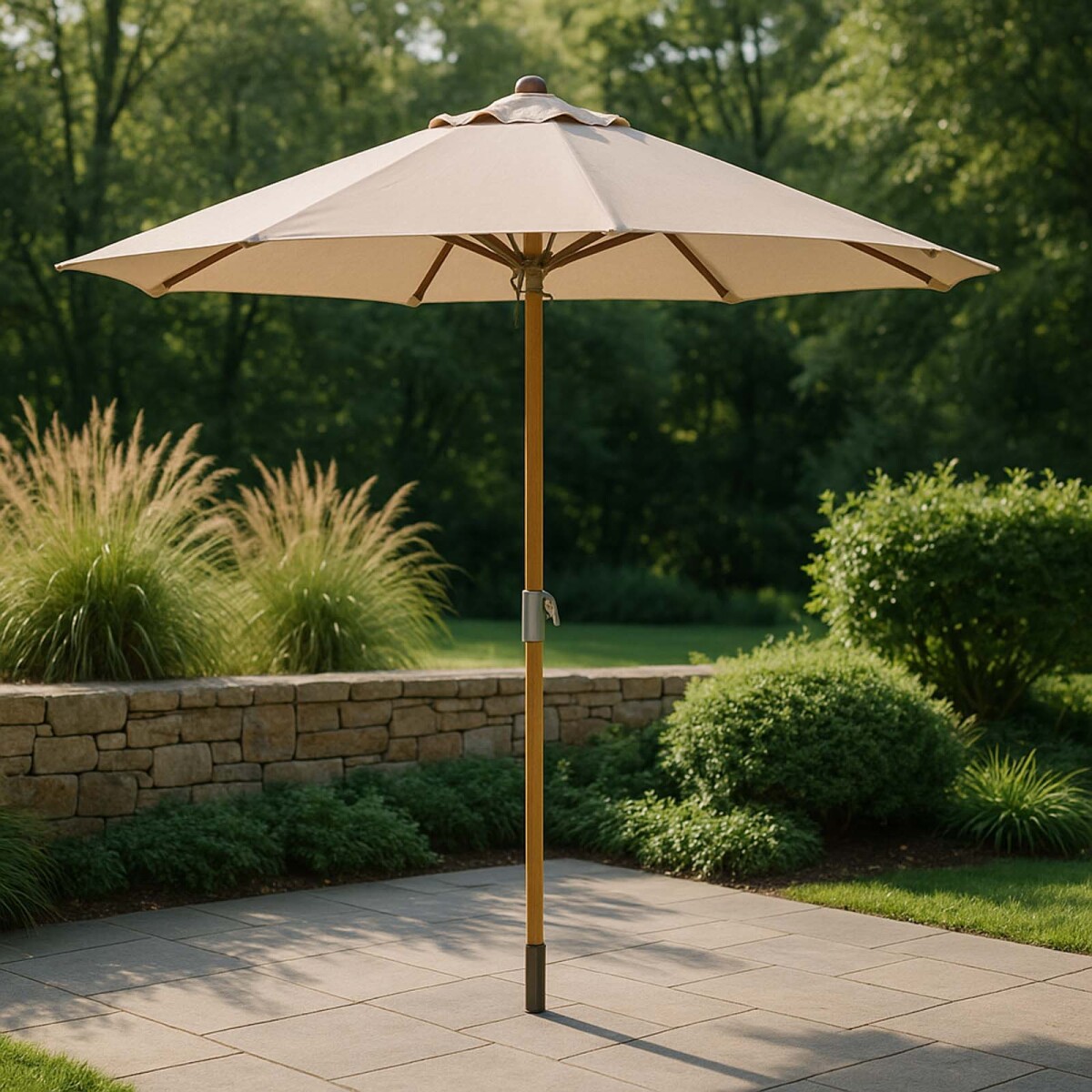 SOMBRILLA ALUMINIO 2.75M - ALUMINIO NATURAL-BEIGE LINWOOD 