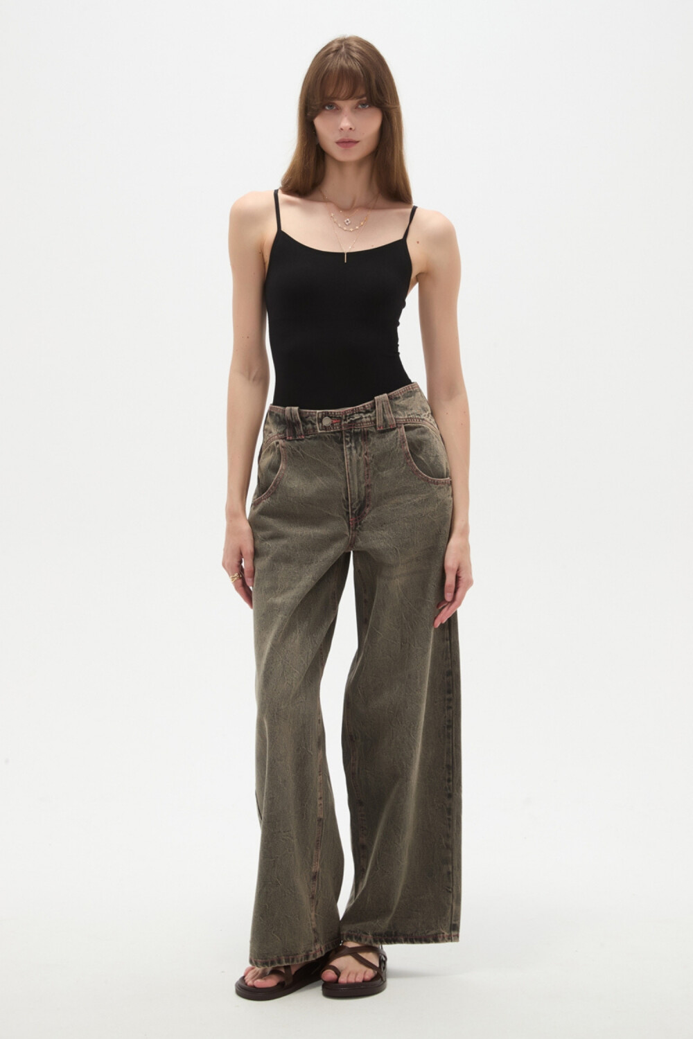 Pantalon Sarela Gris Oscuro