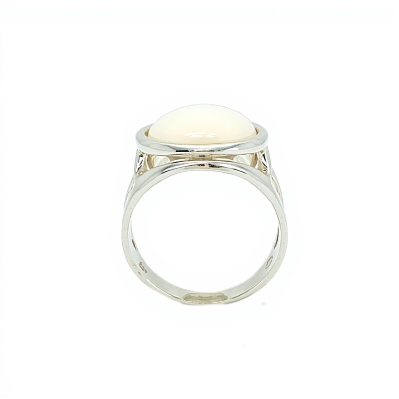 Anillo Oval-Plata 925-Piedra Nacar-AN3380 conpiedra