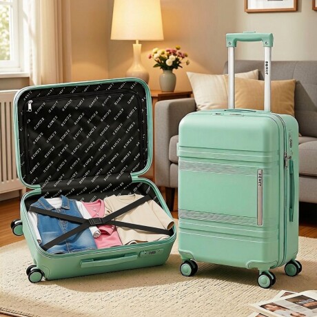 Valija Carry Zenit Rio Verde Claro