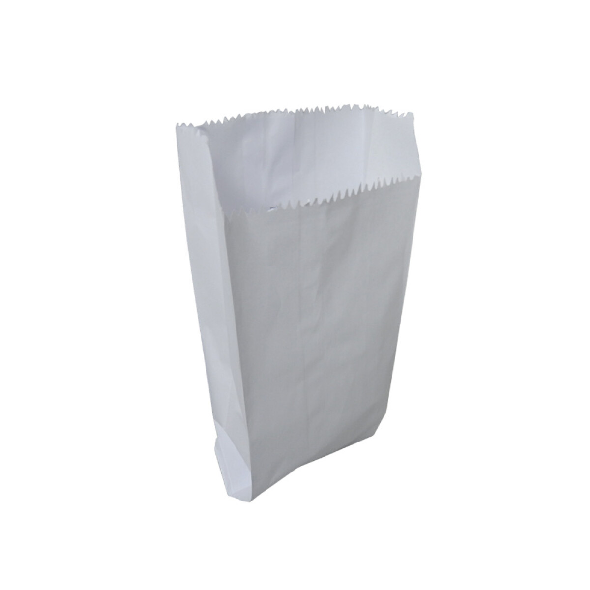 BOLSA PAPEL 12X(6)X24 CM. BLANCA 200 UNIDADES POR KILO APROX. 