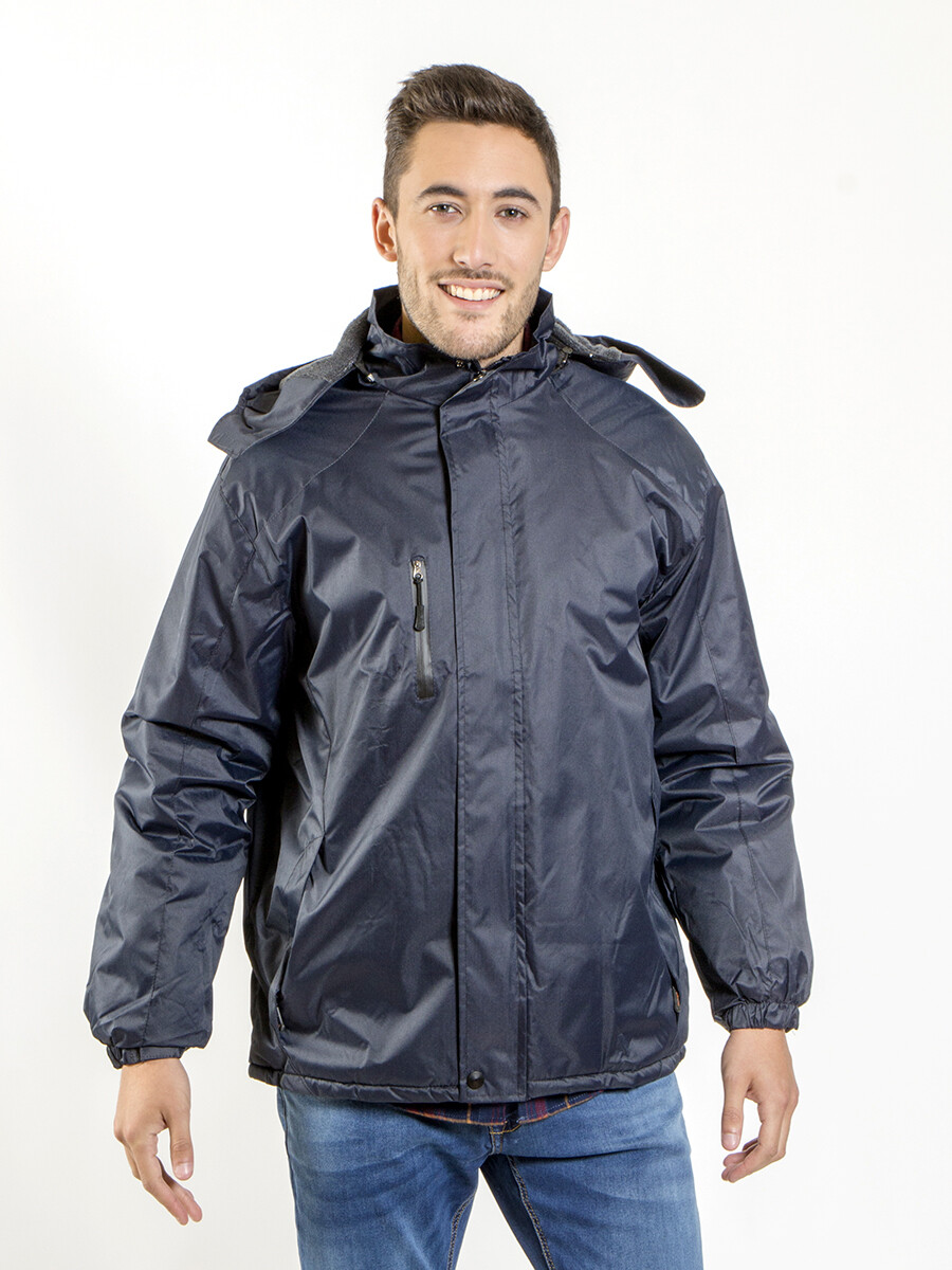 Campera de Lluvia con Forro - Marino 