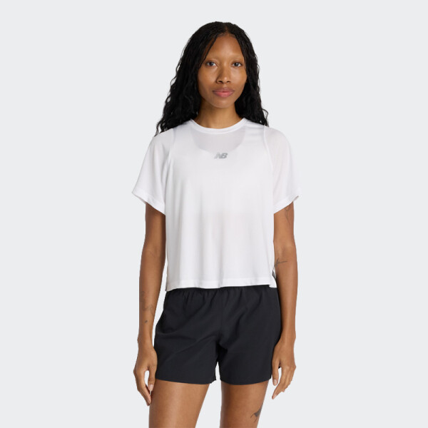 Remera New Balance Infinity Propel Blanco
