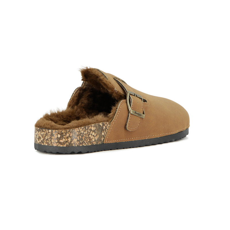 Darkness Zueco Casual Dama Suela Baja /c/hebilla Y Corederito / Marron Marron