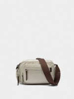 Bolso Bandolera De Nylon crudo